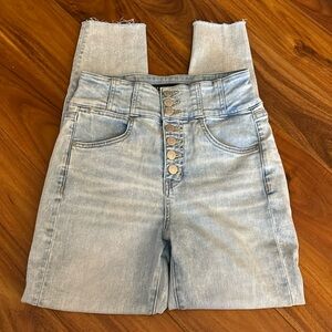 Veronica Beard Jeans Katherine Corset Extra High Rise Skinny Sz 27